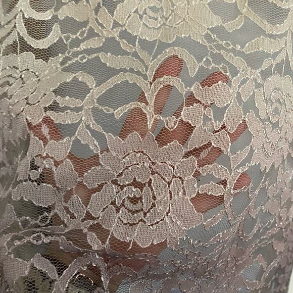 Roaman's Lace Sheer Ombre Bell Sleeve Top 22/24 1X - Picture 5 of 7